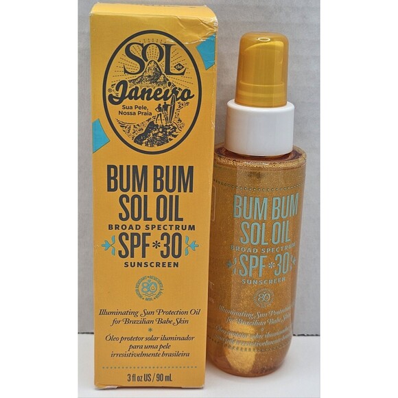 SOL JANEIRO BUM BUM SOL OIL BROAD SPECTRUM SPF 30 SUNSCREEN 3 OZ 90ml - Picture 1 of 3